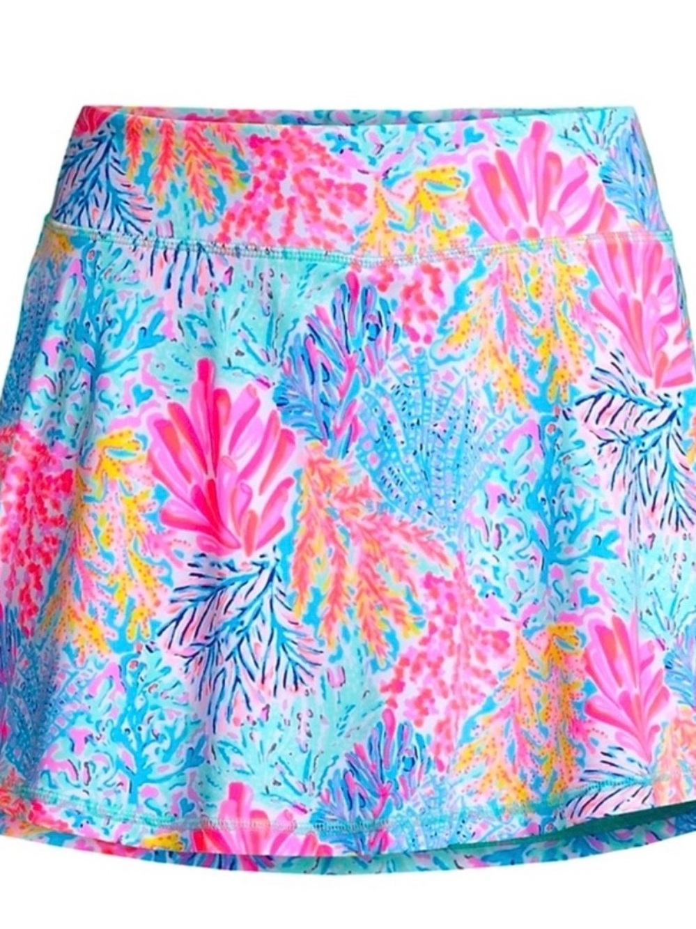 Lilly Pulitzer Aila Luxletic Skort UPF 50+ Multi Splashdance Medium - Picture 4 of 10